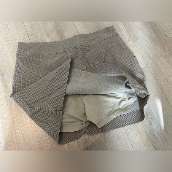 Avia checkered skirt in different brown and taupe colours - Picture 2 of 4